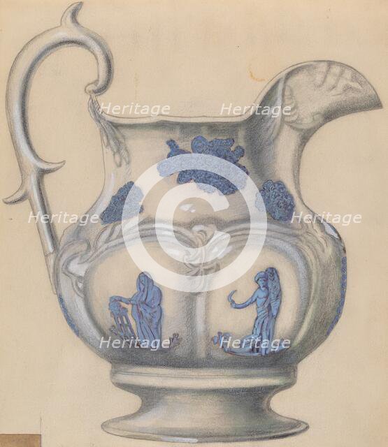 Pitcher, c. 1936. Creator: John Cutting.
