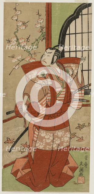 Onoe Kikugogo I as Izumi no Saburo in Ichimura Theater, 1769. Creator: Ippitsusai Buncho (Japanese).