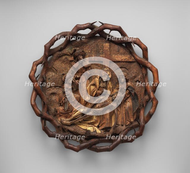 The Crown of Thorns with the Lamentation or Pietà, French or South Netherlandish, 16th century. Creator: Unknown.