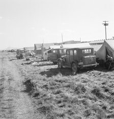 Living conditions for migrant potato pickers, Tulelake, Siskiyou County, California, 1939. Creator: Dorothea Lange.