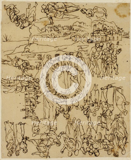 Sheet of Sketches: The Life of Christ, n.d. Creator: Rodolphe Bresdin.