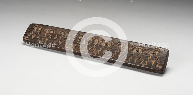 Balance-Beam Scale Insided with Bird, Fish and Geometric Motifs, A.D. 1000/1470. Creator: Unknown.