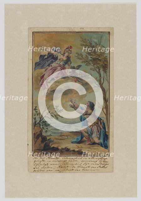 Mentor says goodbye to Telemachus, 1719-1775. Creator: Ruik Keyert.