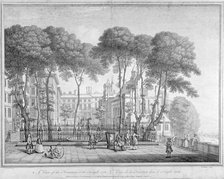 View of Fountain Court, Middle Temple, City of London, 1752.                                         Artist: Henry Fletcher