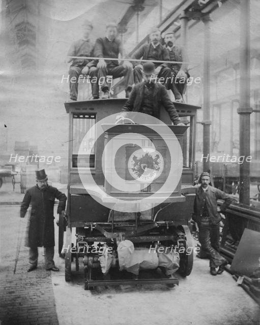 1891 Parker electric omnibus. Creator: Unknown.