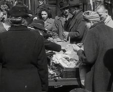 Civilians at a Market, 1942. Creator: British Pathe Ltd.