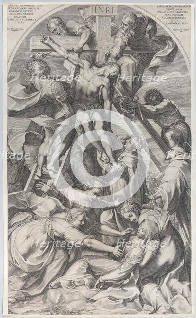 The Descent from the Cross, 1606. Creator: Francesco Villamena.