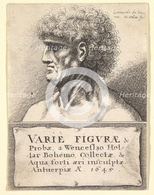Title-page to 'Varie Figuræ & Probæ', 1645. Creator: Wenceslaus Hollar.