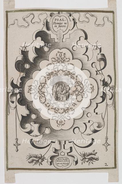 Septem Psalmi Davidici (Seven Psalms of David). Titlepage, 1608. Creator: Melchior Model.