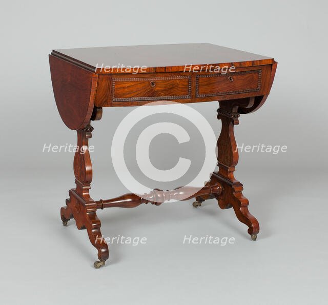 Sofa Table, 1836/46. Creator: John and Joseph W. Meeks Company.
