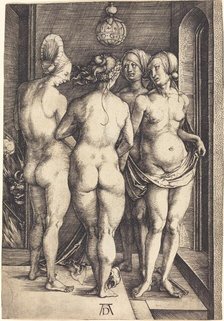 Four Naked Women, 1497. Creator: Albrecht Durer.