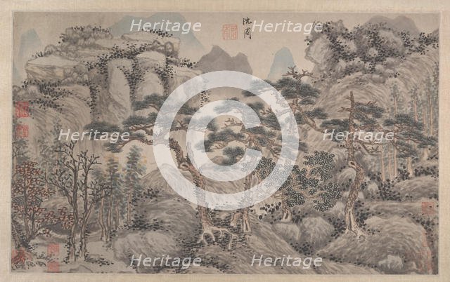 Landscape with Four Pines. Creator: Unknown.