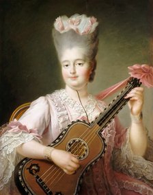 Marie Clotilde of France (1759-1802), Queen of Sardinia. Artist: Drouais, François-Hubert (1727-1775)