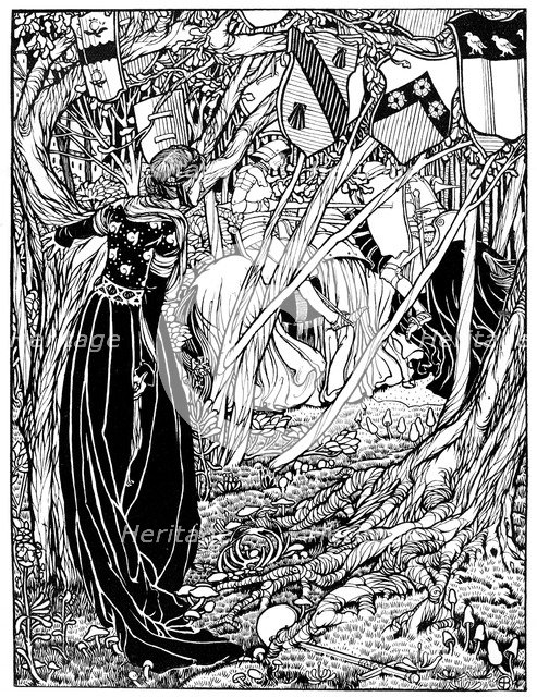 An illustration for Sir Lancelot Du Lake, 1898.Artist: Eleanor Fortescue-Brickdale