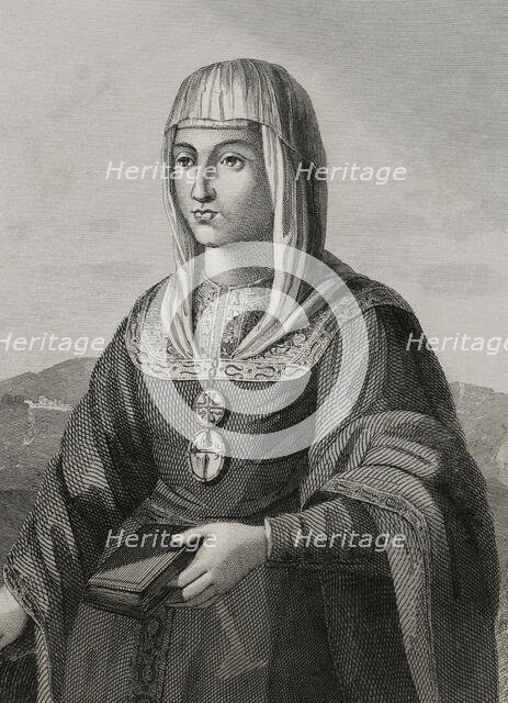 Joanna of Castile, (known as Joanna the Mad), (1479-1555), Queen of Castile (1504-1555)..., 1853. Creator: Antonio Roca Sallent.