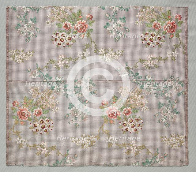 Brocade on Tabby, mid 1700s. Creator: Unknown.