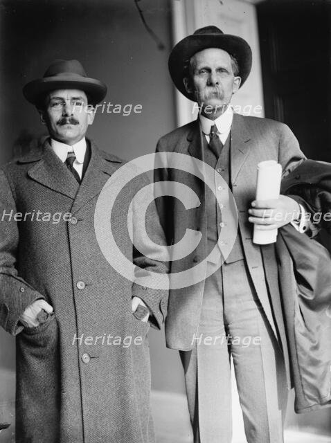 C.G. Elliott, right, with A.D. Moorehouse, 1911. Creator: Harris & Ewing.