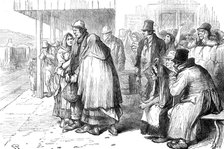 Departure of Irish emigrants, 1881.  Creator: Unknown.