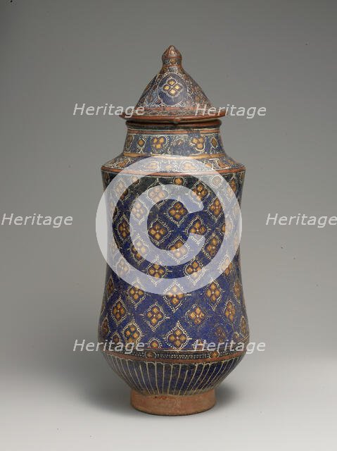 Covered Jar (Albarello), Iran, second half 13th-14th century. Creator: Unknown.
