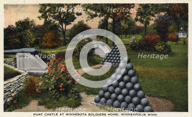 Fort Castle at Minnesota Soldiers' Home, Minneapolis, Minnesota, USA, 1916. Artist: Unknown