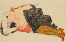 Woman Hiding Her Face, 1912. Creator: Schiele, Egon (1890-1918)