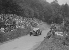 Bugatti Type 43 Grand Sport of KW Bear, MAC Shelsley Walsh Hillclimb, Worcestershire, 1930s. Artist: Bill Brunell.