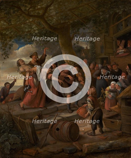 ‘A Pig Belongs in the Sty’, c1673-1675. Creator: Jan Steen.