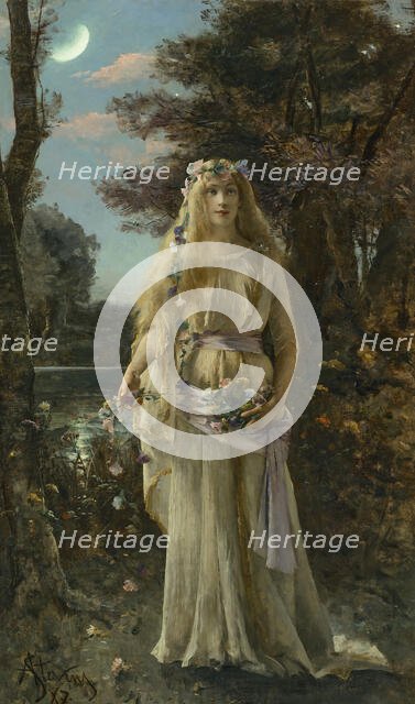 Ophélie (Ophelia), 1887. Creator: Stevens, Alfred (1823-1906).