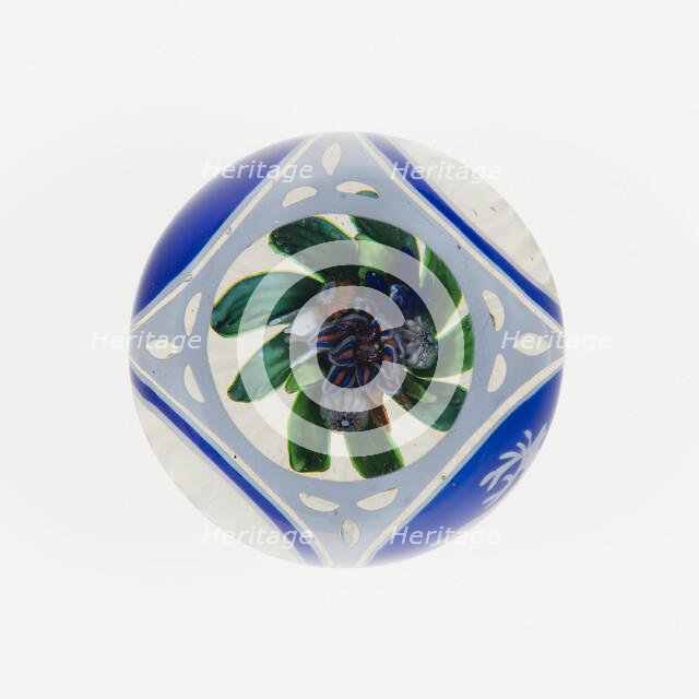 Paperweight, France, c. 1845-60. Creator: Saint-Louis Glassworks.