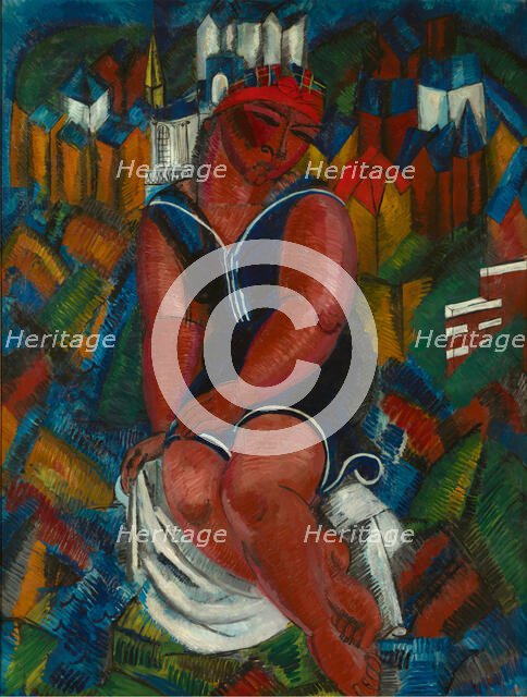 The Large Bather (La Grande Baigneuse), . Creator: Dufy, Raoul (1877-1953).