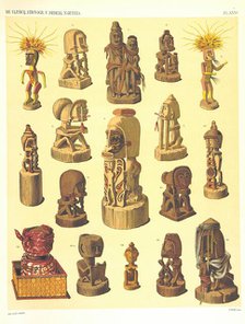 Sculptures from Dutch New Guinea, 1893. Creator: Unknown.