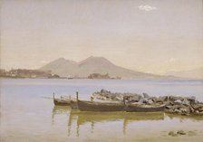 The Gulf of Naples with Vesuvius in the Background, 1838-1839. Creator: Christen Købke.