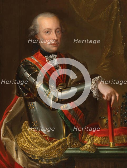Portrait of Leopold II, Holy Roman Emperor (1747-1792). Creator: Hickel, Anton (1745-1798).