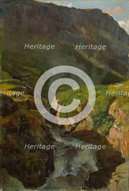 The River Driva, 1895. Creator: Gerhard Munthe.