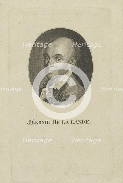 Portrait of Jérôme Lalande (1732-1807), c. 1800. Creator: Westermayr, Conrad (1765-1834).