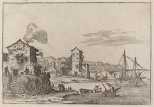 Rustic Seaport, 1638. Creator: Ercole Bazicaluva.