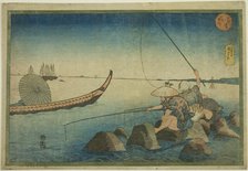 Teppozu, from the series "Famous Places in the Eastern Capital (Toto meisho)", c. 1832/33. Creator: Utagawa Kuniyoshi.