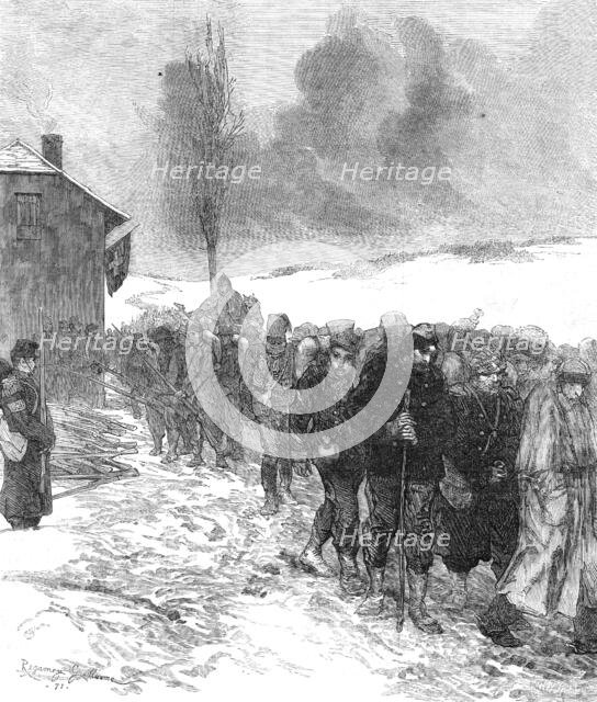 Disarming General Bourbaki's army at the Swiss frontier, 1871. Creator: William James Palmer.