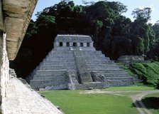 Temple of the Inscriptions, Palenque, Mexico, Mayan, 7th-8th centuries, 1998.  Creator: Unknown.