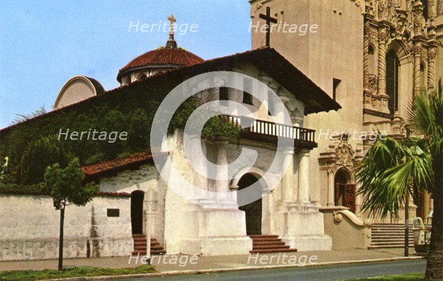 Mission Dolores, San Francisco, California, USA, 1957. Artist: Unknown