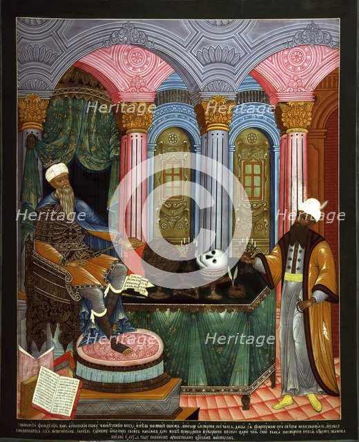 Ptolemy II Philadelphus, King of Egypt, early 18th century. Creator: Russian icon.