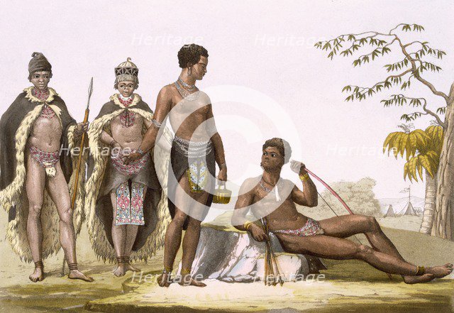 Vol II Gonqui Hottentots of the Cape?, c1820-39. Creator: Gallo Gallina (1796-1874).