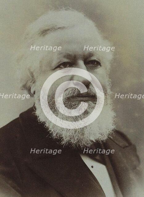 Portrait of the organist and composer Alexandre Guilmant (1837-1911). Creator: Photo studio Marius Neyroud.