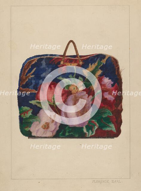 Carpet Bag, 1935/1942. Creator: Florence Earl.
