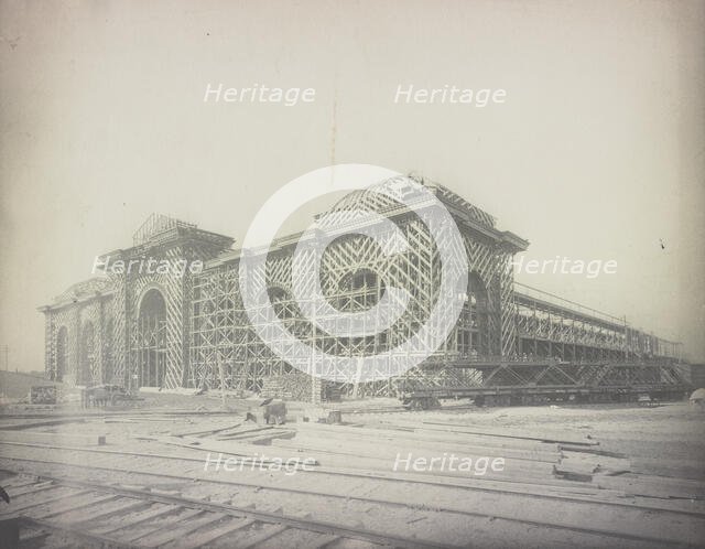 World's Fair, Chicago, 1892: Frame for Mines Building, 1892. Creator: Unknown.