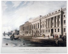Custom House, City of London, 1817. Artist: Joseph Constantine Stadler