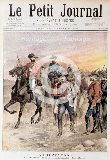 Leander Starr Jameson taken prisoner after the failure of the Jameson Raid, South Africa, 1896. Artist: Unknown