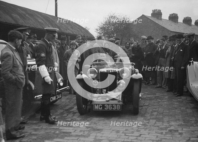 MG PA of AC Sears at the RAC Rally, 1939. Artist: Bill Brunell.