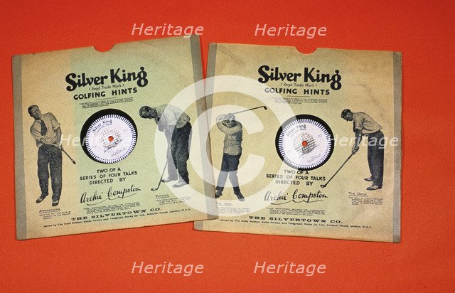 'Silver King Golfing Hints', instructional records, late 1930s. Artist: Unknown