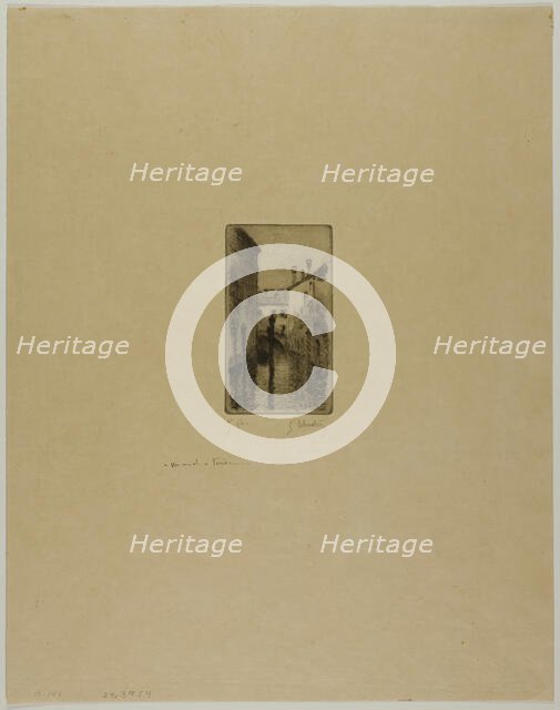 Canal in Venice, 1892. Creator: Gustave Leheutre.